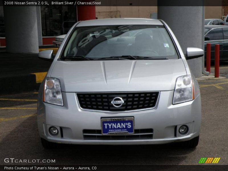 Brilliant Silver / Charcoal/Steel 2008 Nissan Sentra 2.0 SL