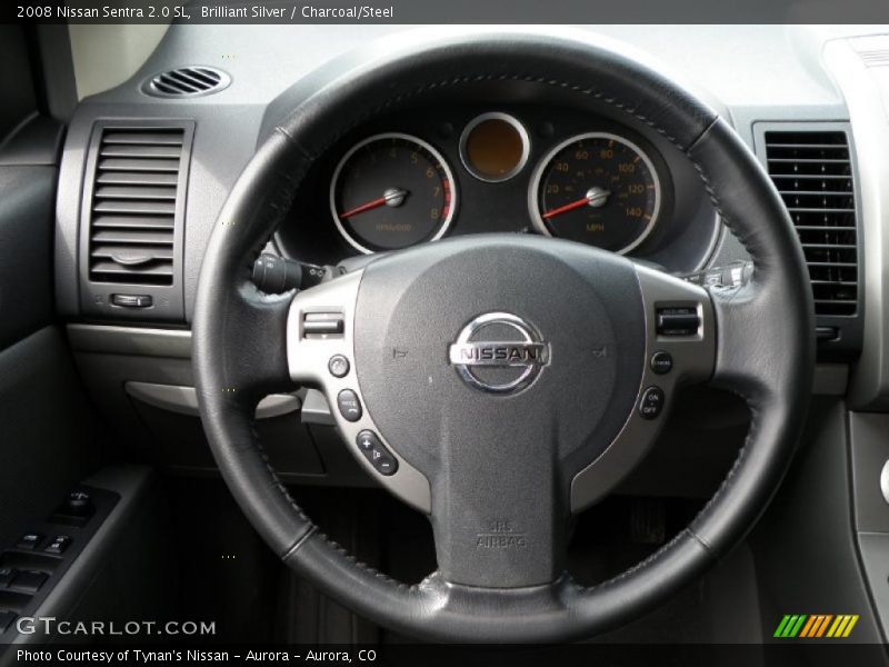 Brilliant Silver / Charcoal/Steel 2008 Nissan Sentra 2.0 SL