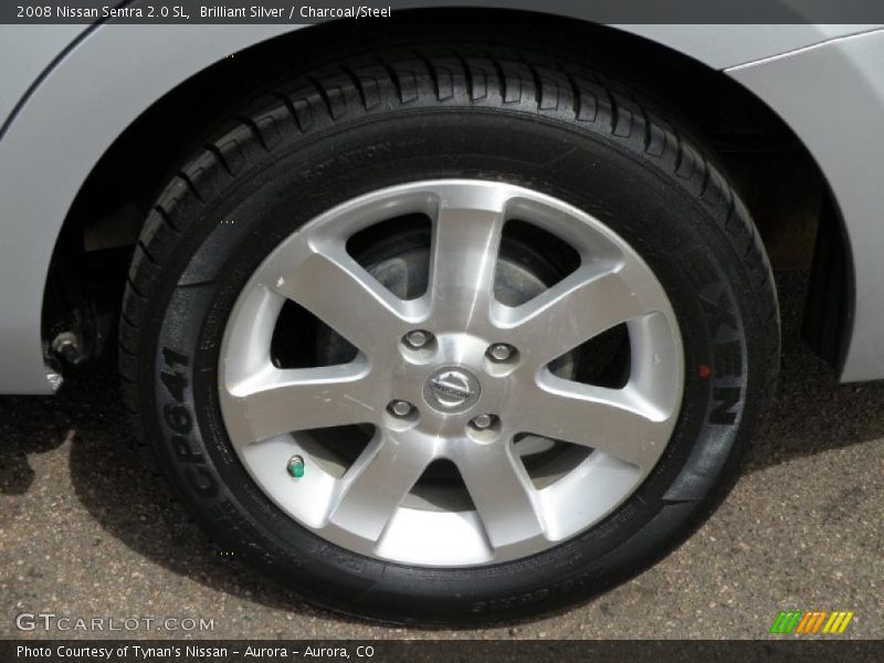 Brilliant Silver / Charcoal/Steel 2008 Nissan Sentra 2.0 SL