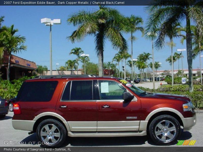 Dark Copper Metallic / Charcoal Black/Camel 2007 Ford Expedition Eddie Bauer