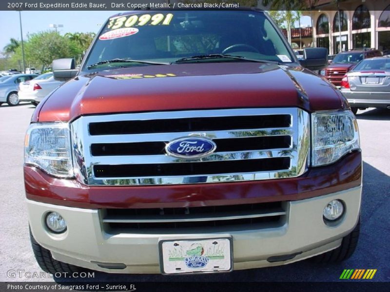 Dark Copper Metallic / Charcoal Black/Camel 2007 Ford Expedition Eddie Bauer