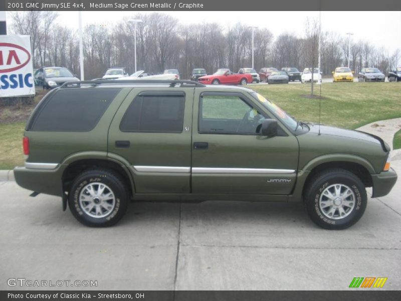 Medium Sage Green Metallic / Graphite 2001 GMC Jimmy SLE 4x4