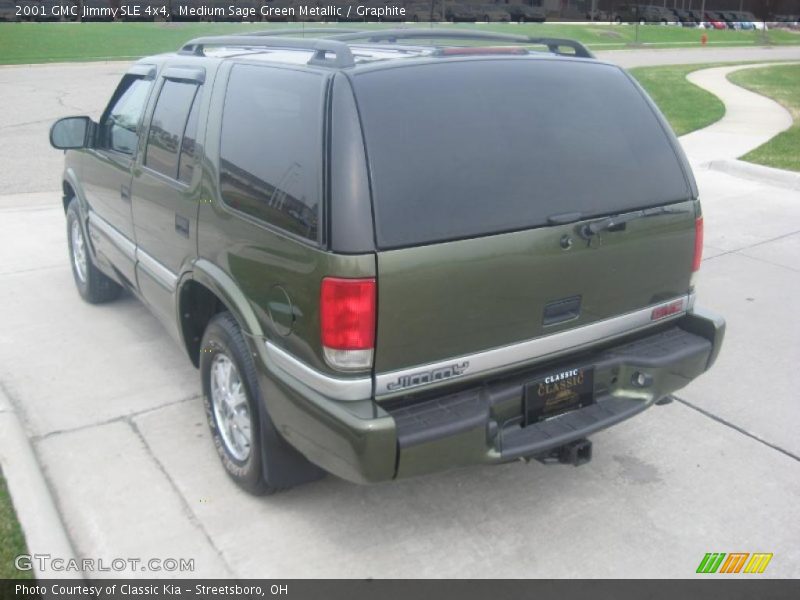 Medium Sage Green Metallic / Graphite 2001 GMC Jimmy SLE 4x4