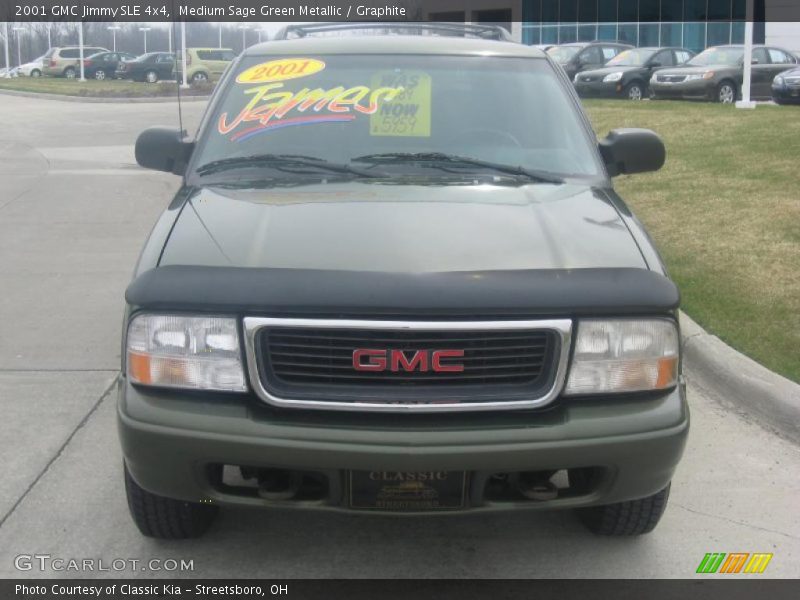 Medium Sage Green Metallic / Graphite 2001 GMC Jimmy SLE 4x4