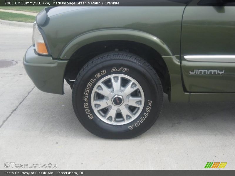 Medium Sage Green Metallic / Graphite 2001 GMC Jimmy SLE 4x4