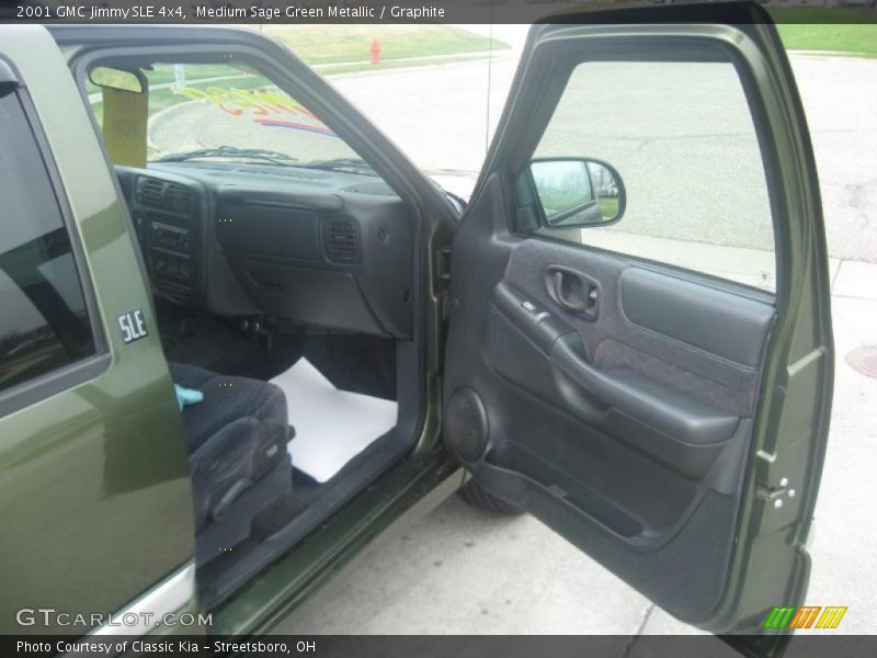 Medium Sage Green Metallic / Graphite 2001 GMC Jimmy SLE 4x4