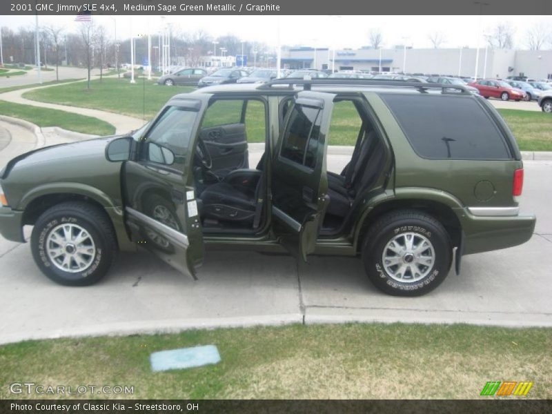 Medium Sage Green Metallic / Graphite 2001 GMC Jimmy SLE 4x4