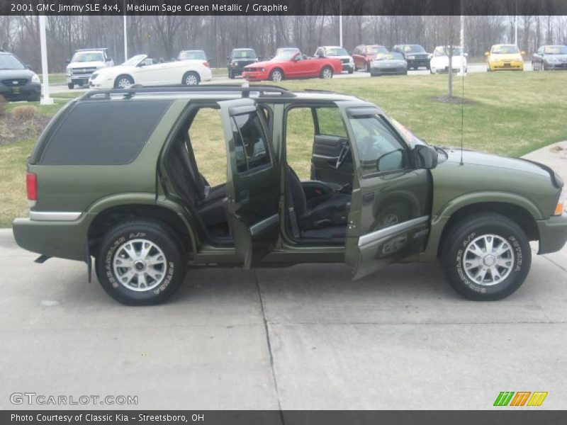 Medium Sage Green Metallic / Graphite 2001 GMC Jimmy SLE 4x4