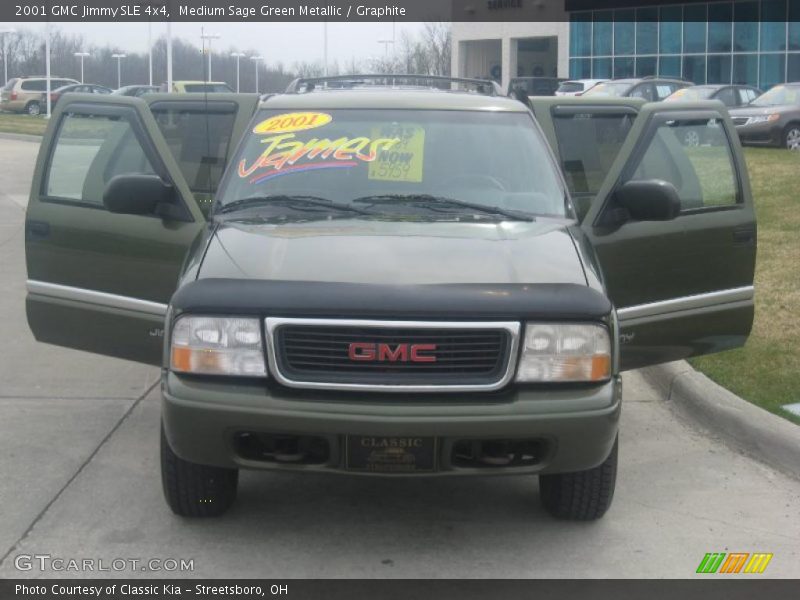 Medium Sage Green Metallic / Graphite 2001 GMC Jimmy SLE 4x4