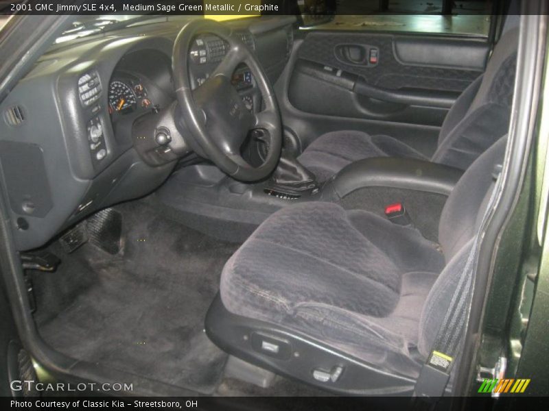 Medium Sage Green Metallic / Graphite 2001 GMC Jimmy SLE 4x4