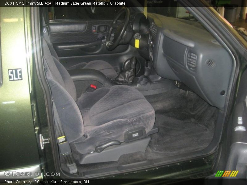 Medium Sage Green Metallic / Graphite 2001 GMC Jimmy SLE 4x4