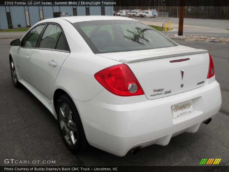 Summit White / Ebony/Light Titanium 2009 Pontiac G6 GXP Sedan