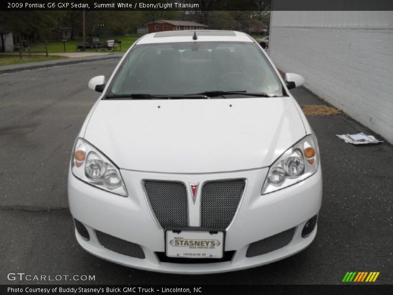 Summit White / Ebony/Light Titanium 2009 Pontiac G6 GXP Sedan
