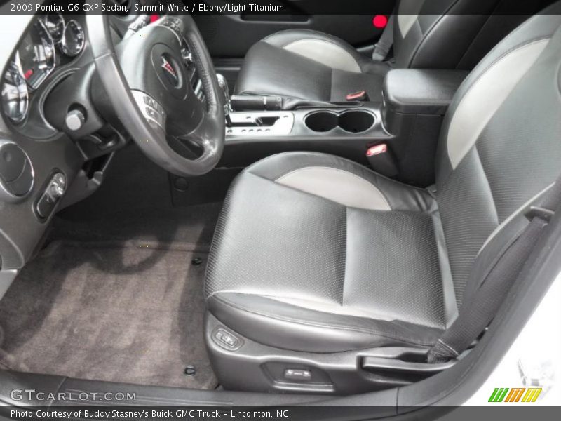 Summit White / Ebony/Light Titanium 2009 Pontiac G6 GXP Sedan