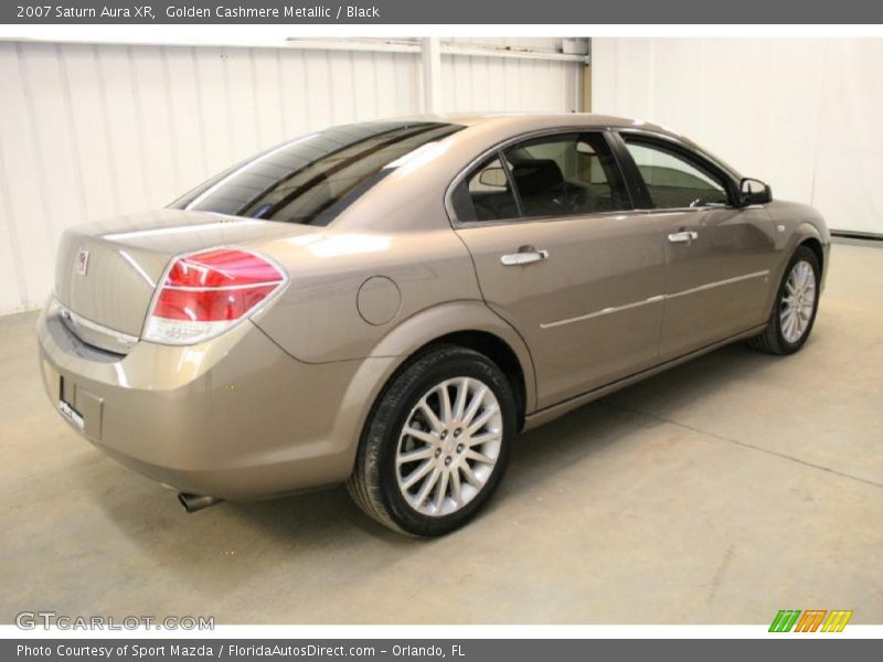 Golden Cashmere Metallic / Black 2007 Saturn Aura XR
