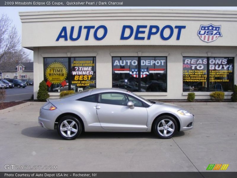 Quicksilver Pearl / Dark Charcoal 2009 Mitsubishi Eclipse GS Coupe