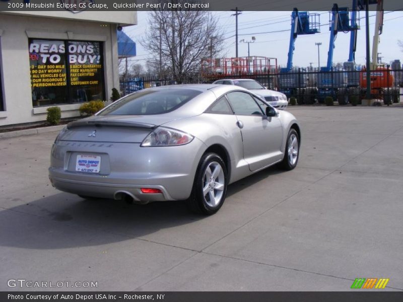 Quicksilver Pearl / Dark Charcoal 2009 Mitsubishi Eclipse GS Coupe