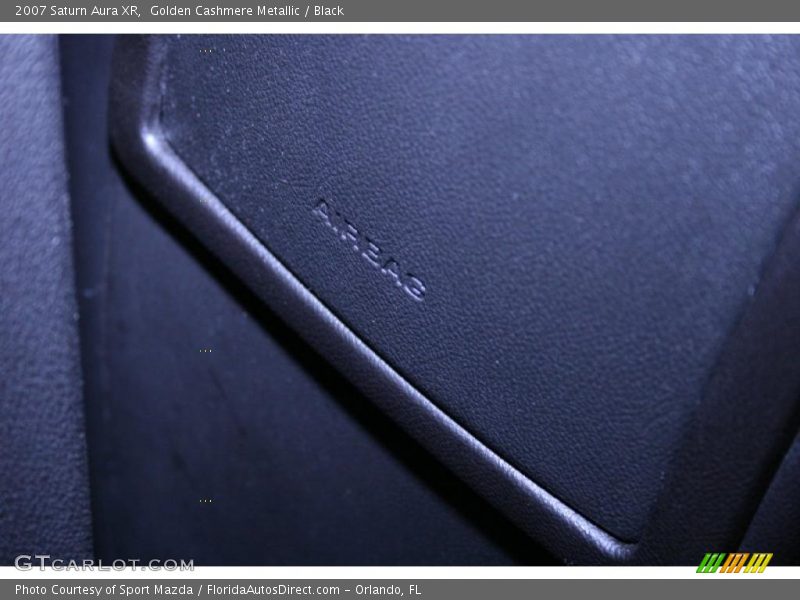 Golden Cashmere Metallic / Black 2007 Saturn Aura XR