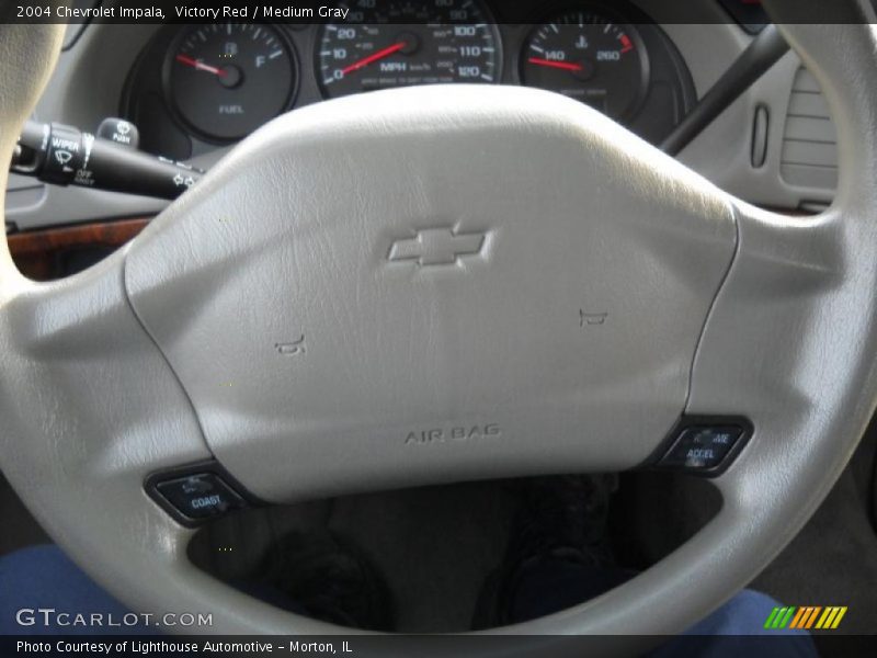 Victory Red / Medium Gray 2004 Chevrolet Impala