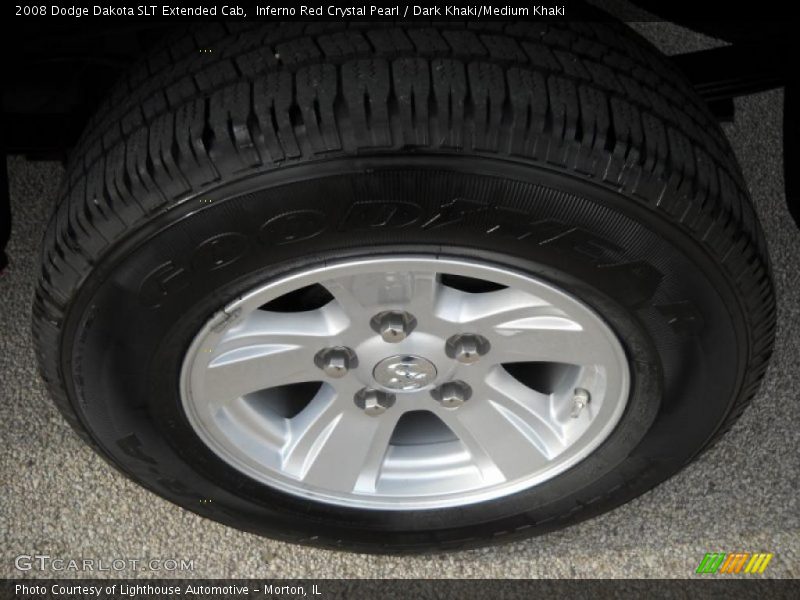 Inferno Red Crystal Pearl / Dark Khaki/Medium Khaki 2008 Dodge Dakota SLT Extended Cab