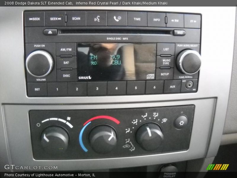 Inferno Red Crystal Pearl / Dark Khaki/Medium Khaki 2008 Dodge Dakota SLT Extended Cab