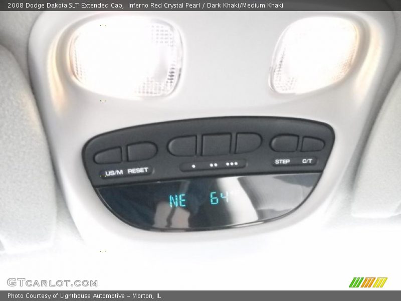 Inferno Red Crystal Pearl / Dark Khaki/Medium Khaki 2008 Dodge Dakota SLT Extended Cab