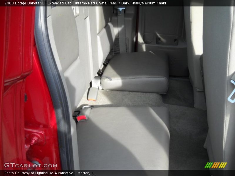 Inferno Red Crystal Pearl / Dark Khaki/Medium Khaki 2008 Dodge Dakota SLT Extended Cab