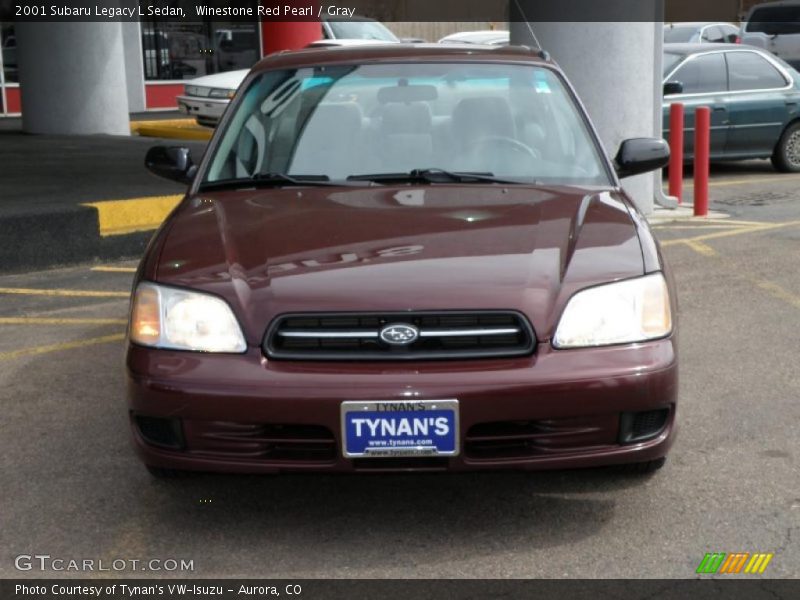 Winestone Red Pearl / Gray 2001 Subaru Legacy L Sedan