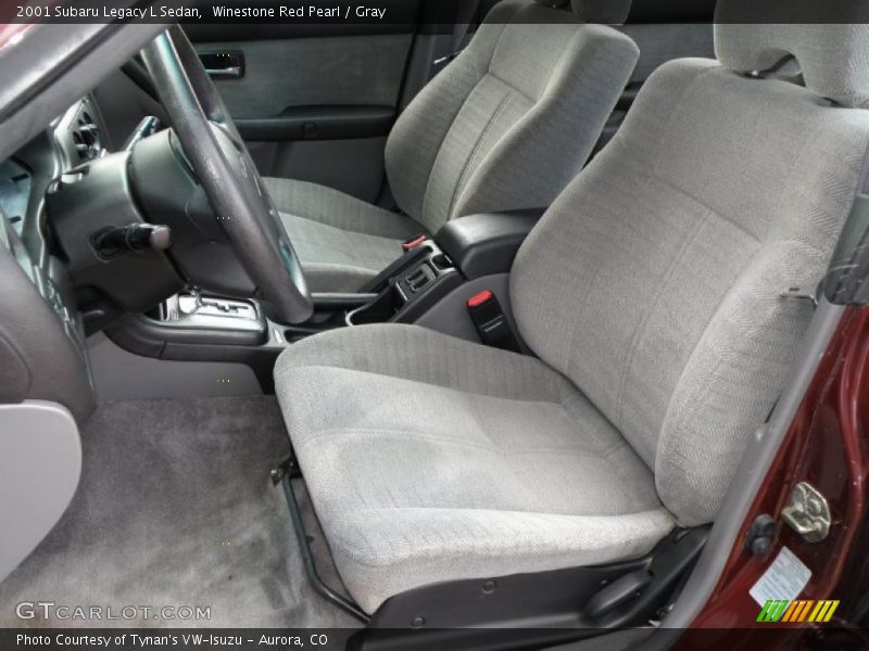 Winestone Red Pearl / Gray 2001 Subaru Legacy L Sedan