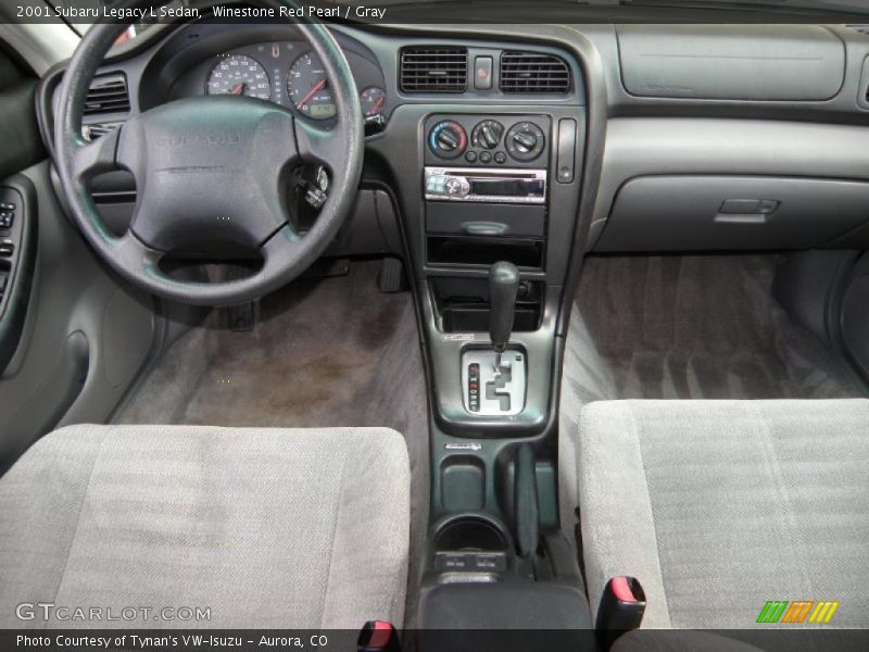 Winestone Red Pearl / Gray 2001 Subaru Legacy L Sedan