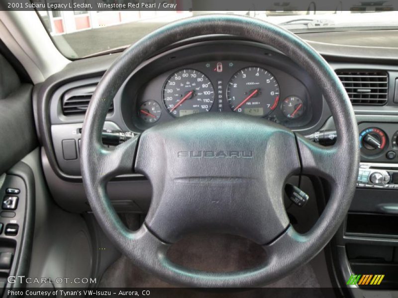 Winestone Red Pearl / Gray 2001 Subaru Legacy L Sedan