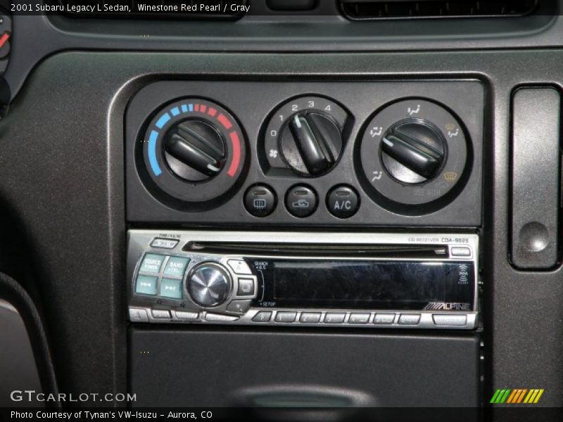 Winestone Red Pearl / Gray 2001 Subaru Legacy L Sedan