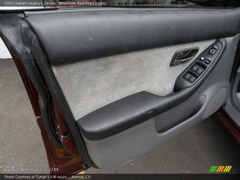 Winestone Red Pearl / Gray 2001 Subaru Legacy L Sedan