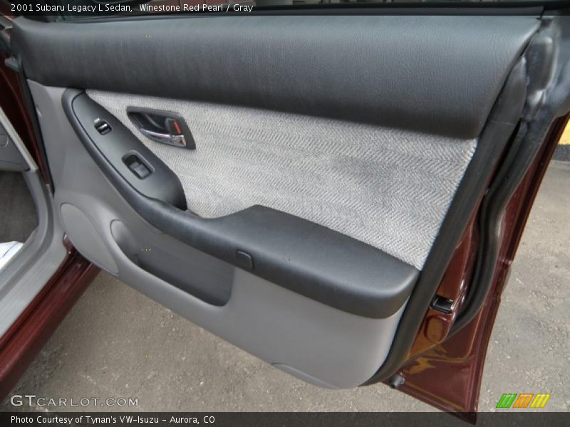 Winestone Red Pearl / Gray 2001 Subaru Legacy L Sedan