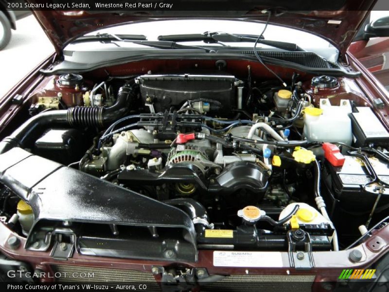 Winestone Red Pearl / Gray 2001 Subaru Legacy L Sedan