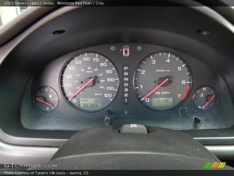 Winestone Red Pearl / Gray 2001 Subaru Legacy L Sedan