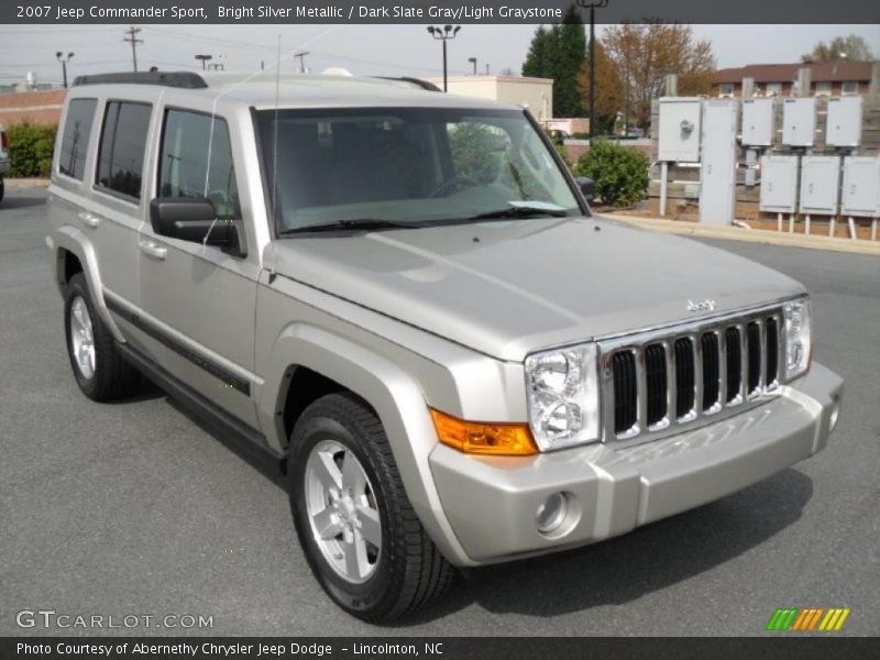 Bright Silver Metallic / Dark Slate Gray/Light Graystone 2007 Jeep Commander Sport
