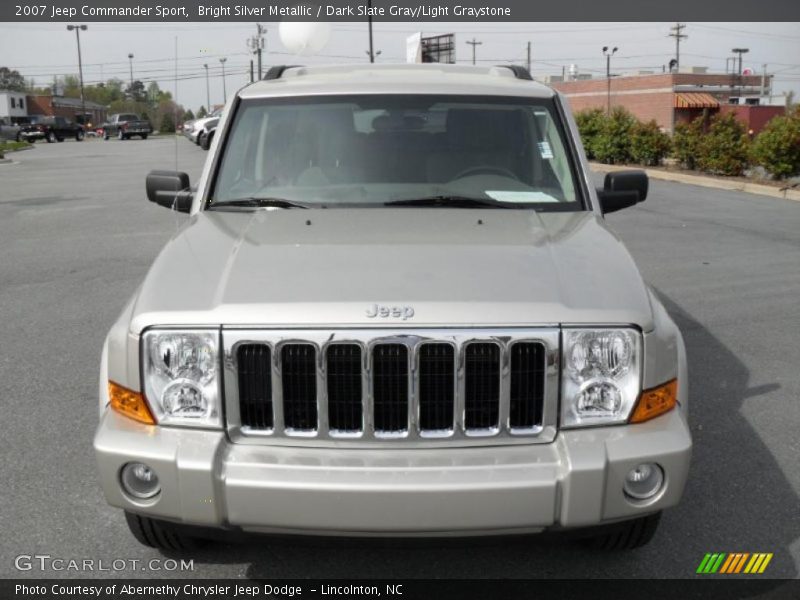Bright Silver Metallic / Dark Slate Gray/Light Graystone 2007 Jeep Commander Sport