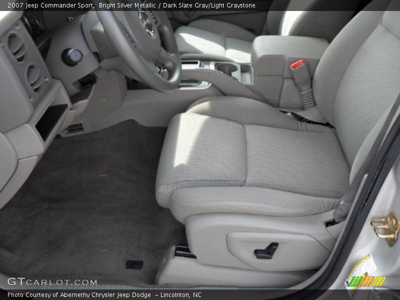 Bright Silver Metallic / Dark Slate Gray/Light Graystone 2007 Jeep Commander Sport