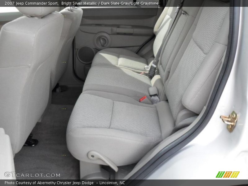 Bright Silver Metallic / Dark Slate Gray/Light Graystone 2007 Jeep Commander Sport