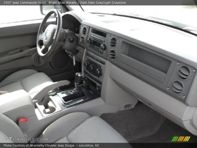 Bright Silver Metallic / Dark Slate Gray/Light Graystone 2007 Jeep Commander Sport