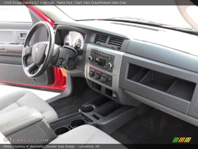 Flame Red / Dark Slate Gray/Medium Slate Gray 2008 Dodge Dakota SLT Crew Cab