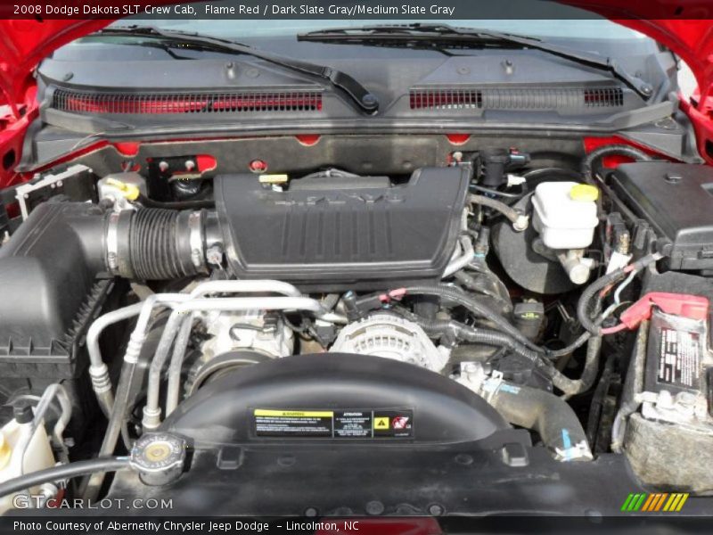 Flame Red / Dark Slate Gray/Medium Slate Gray 2008 Dodge Dakota SLT Crew Cab