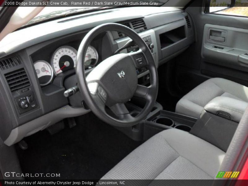 Flame Red / Dark Slate Gray/Medium Slate Gray 2008 Dodge Dakota SLT Crew Cab