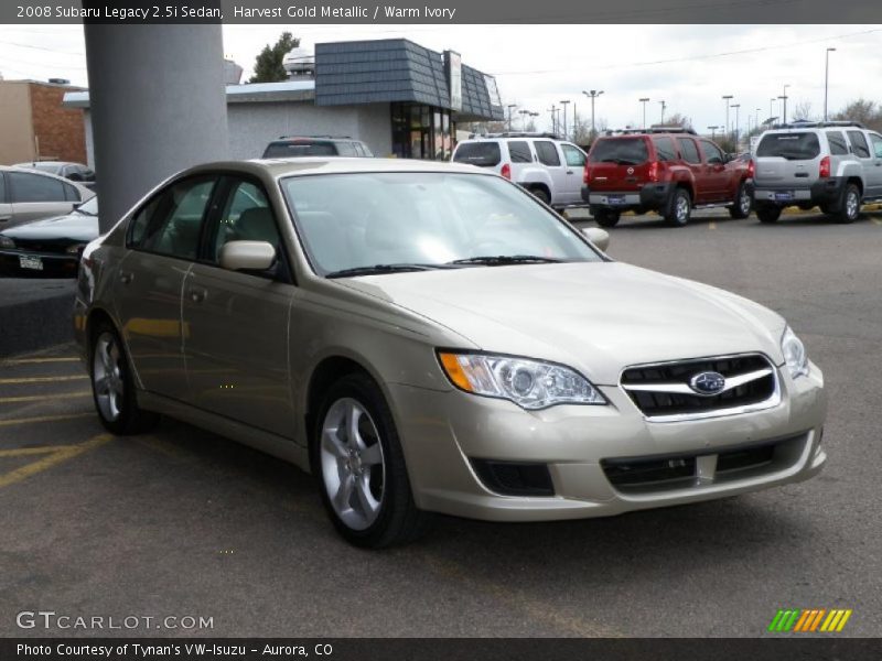 Harvest Gold Metallic / Warm Ivory 2008 Subaru Legacy 2.5i Sedan