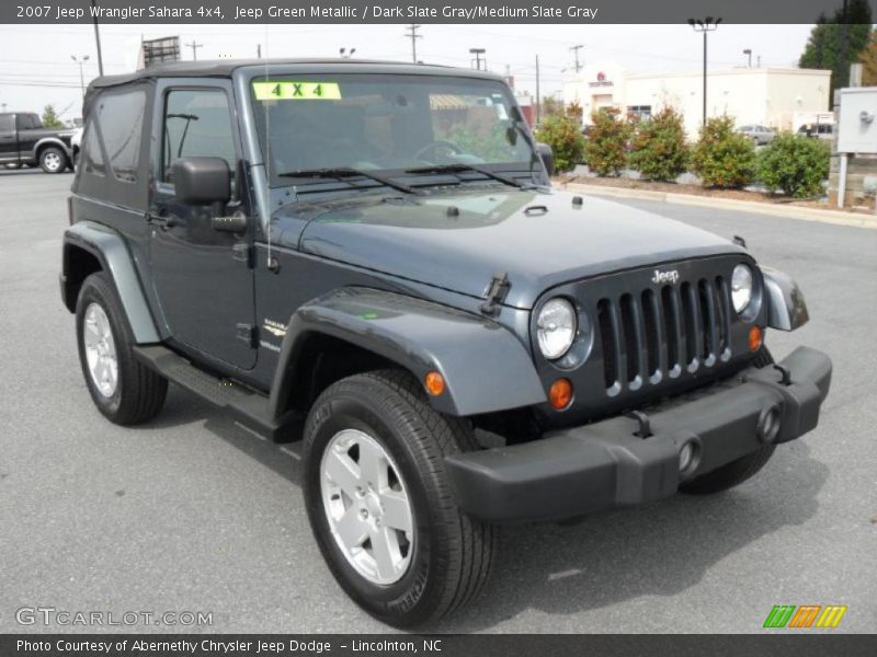 Jeep Green Metallic / Dark Slate Gray/Medium Slate Gray 2007 Jeep Wrangler Sahara 4x4
