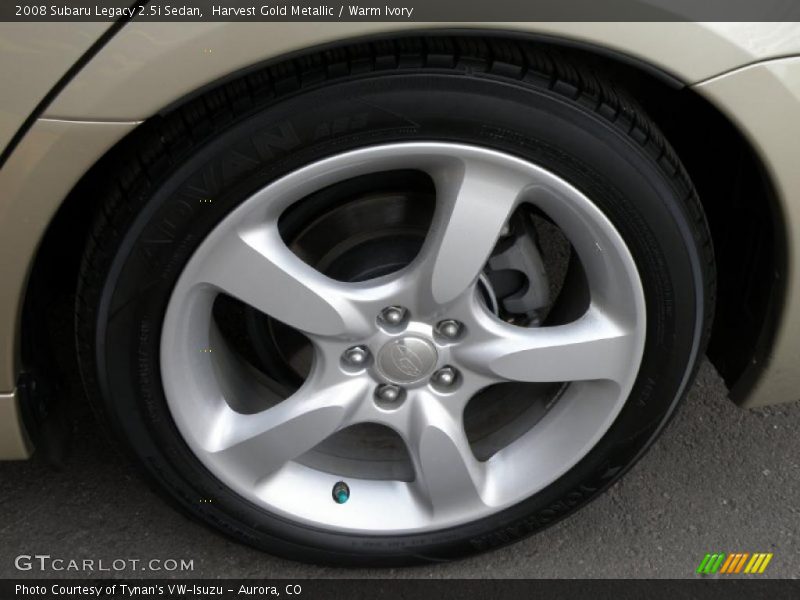 Harvest Gold Metallic / Warm Ivory 2008 Subaru Legacy 2.5i Sedan