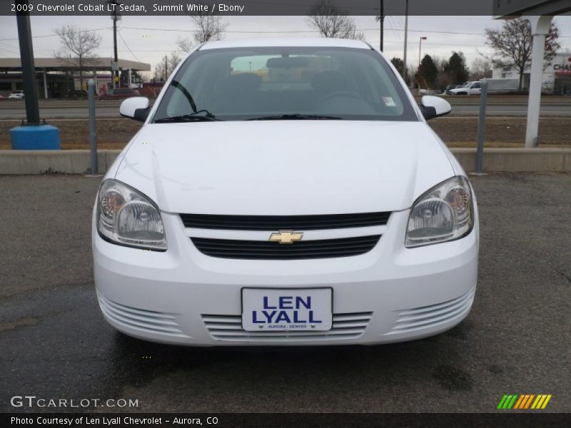 Summit White / Ebony 2009 Chevrolet Cobalt LT Sedan