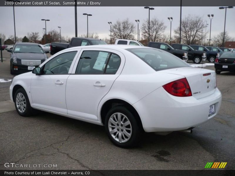 Summit White / Ebony 2009 Chevrolet Cobalt LT Sedan
