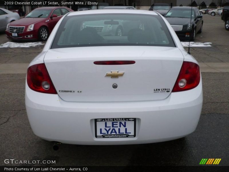 Summit White / Ebony 2009 Chevrolet Cobalt LT Sedan